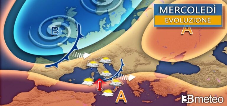 3BMETEO.COM: “Settimana movimentata tra piogge, temporali ma anche caldo fuori stagione”