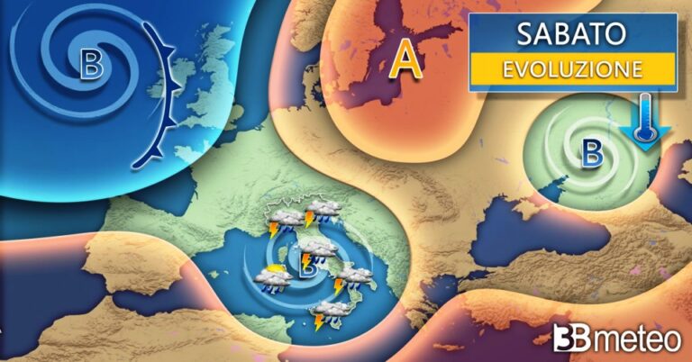 3BMETEO.COM: “Verso l’apice del maltempo, nel weekend coinvolta tutta l’Italia con rischio nubifragi”