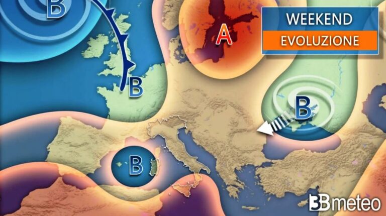 3BMETEO.COM: “Weekend, anticiclone in lento declino: la prossima settimana cambia tutto”