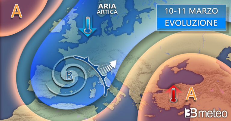 3BMETEO.COM: “cambia tutto dal weekend, tornano pioggia, vento e neve”